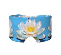Orejeras para dormir con estampado de loto asiático, máscara de ojos para adultos, perfecta para viajes, camping, meditación