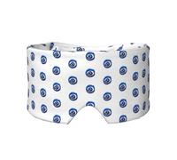 Orejeras para dormir con estampado de mal de ojos, transpirables, ajustables, opacas, cómodas