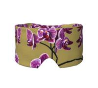 Orejeras para dormir con estampado de orquídeas, bloquea la luz, ajustable, ideal para viajes, meditación y yoga