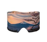 Orejeras para dormir con estampado de paisaje Fuji de Japón, máscara de ojos para adultos, perfecta para viajes, camping, meditación