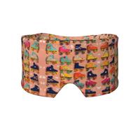 Orejeras para dormir con estampado de patines coloridos para dormir con correa ajustable para viajes, siesta, trabajo, oficina