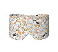 Orejeras para dormir con estampado de perro, diadema ajustable para yoga, viajes, mantiene el calor y ayuda cómoda
