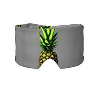 Orejeras para dormir con estampado de piña de dibujos animados, bloquea la luz, ajustable, ideal para viajes, meditación y yoga