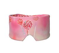Orejeras para dormir con estampado de piruletas coloridas, bloquea la luz, ajustable, ideal para viajes, meditación y yoga
