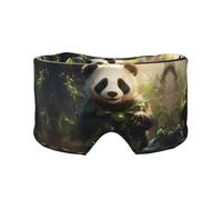 Orejeras para dormir con estampado de plantas de panda, bloquea la luz, ajustable, ideal para viajes, meditación y yoga