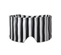 Orejeras para dormir con estampado de rayas blancas y negras, bloquea la luz, ajustable, ideal para viajes, meditación y yoga