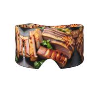 Orejeras para dormir con estampado de tostado dorado, bloquea la luz, ajustable, ideal para viajes, meditación y yoga