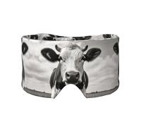 Orejeras para dormir con estampado de vaca en blanco y negro, transpirables, ajustables, opacas, cómodas