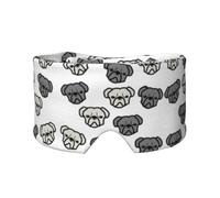 Orejeras para dormir suaves para adultos y niños, diseño de cabeza de bulldog americano, opacas, para viajes, siesta, hogar, oficina, camping