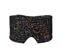 Orejeras para dormir transpirables y ajustables para hombres y mujeres, con diseño de fórmula matemática, para yoga, viajes