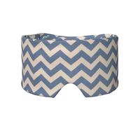 Orejeras para dormir transpirables y ultrafinas con estampado de rayas azules y beige, para dormir bien, ajustables