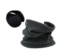 Orejeras para hombre + calentador de cuello para hombre, calentador de cuello para hombre, calentador de cuello polar genérico para motocicleta, esquí, snowboard, correr, calentador