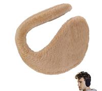 Orejeras para hombre y mujer, clásicas orejeras unisex de forro polar para invierno, no insonorizadas, para ciclismo, de seguridad, gruesas y resistentes al viento, suaves exteriores (Brown, Upgraded)