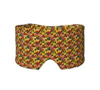 Orejeras para ojos y orejas con estampado de alimentos saludables, bloqueo de opacidad, para dormir para adultos y niños, ayuda para la siesta