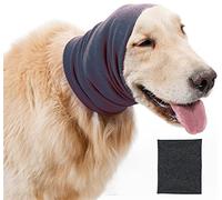 Orejeras para perro para protección contra el ruido, diadema de punto para un aseo cómodo, envolturas antiansiedad para perros, calentador de cuello y orejas