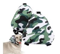 Orejeras para perros insonorizadas con correa de barbilla ajustable | Auriculares con cancelación de ruido para mascotas para aseo en avión campo de tiro de viaje protección auditiva Im