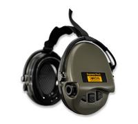 Sordin Pro-X 76302-X-S - Protectores auditivos activos de caza - EN 352 - Almohada de espuma, banda para el cuello y cápsula verde
