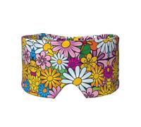 Orejeras transpirables y ajustables con estampado de flores para hombres y mujeres, para yoga, viajes