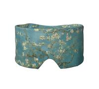 Orejeras transpirables y ajustables para dormir con estampado de flor de almendro para hombres y mujeres, para yoga, viajes