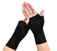 Orenge 2 Piezas Muñequera Soporte Férula Muñequeras para Muñeca y Pulgar Muñequeras Elástica de Compresión Muñequera Deportiva de Protección para Túnel Carpiano Mujeres Hombres, Negro (M)
