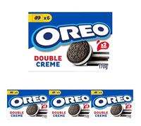 Oreo Doble Crema, Galletas de Chocolate Rellenas de Doble Crema Sabor Vainilla, Las Galletas Clásicas pero con, Paquete de 680 g