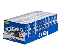 Oreo Doble Crema, Galletas de chocolate rellenas de doble crema sabor vainilla, Las galletas clásicas pero con doble relleno, Paquete de 10 x 170 g