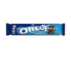 Oreo Galletas de Chocolate Rellenas de Crema Sabor Vainilla, La Galleta Original, 154 g
