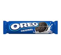 Oreo Galletas de Chocolate Rellenas de Crema Sabor Vainilla, La Galleta Original, Paquete de 154 g
