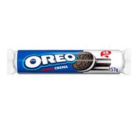 Oreo Doble Crema, Galletas de chocolate rellenas de doble crema sabor vainilla, Las galletas clásicas pero con doble relleno, Paquete de 157 g