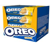 Oreo Golden Galletas de Vainilla Rellenas de Crema Sabor Vainilla 154g - Pack de 16