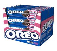 Oreo Remix Galletas Rellenas Crema Frambuesa y Vainilla, Pack de 16 x 157g
