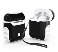 ORETECH Funda para Airpods, Carcasa para Airpods 2 y Airpods 1 Silicona Hard PC Protectora Carcasa para Airpods Protective Case Accesorios Funda para Apple Airpods 1 y Airpods 2 Caso Negro y Blanco