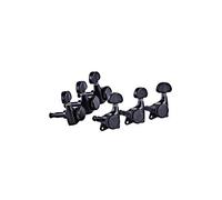 ORETGA OTMLOCK33-GB - Juego de clavijas para guitarra, 3+3, color negro brillante