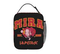 OREURUIK Bolsa de Almuerzo MIRA HUNTRX para niñas HUNTRIX KPOP Demon Hunters Diseño gráfico Lonchera Vintage Bolsa Nevera de Oficina Bolsas de Almuerzo portátiles