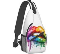 OREURUIK LGBT Gay Pride Hiking Chest Bag Daypacks Crossbody Sling Backpack para Hombres y Mujeres al Aire Libre Ciclismo Senderismo Viajes