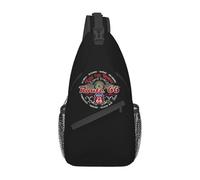 OREURUIK Personalizado Leer la Ruta Motociclistas Sling Chest Crossbody Bag Hombres Moda USA Highways Mochila de Hombro para Viajar