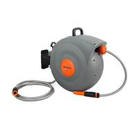 OREWORK Enrollador Automático de Mangueras - 10 m con Manguera Trenzada de Alto Rendimiento de 12 mm