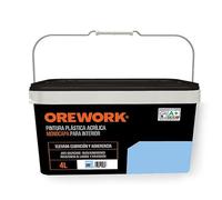 Orework Pintura monocapa para interior - 4 l - Azul medio