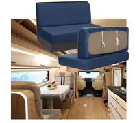 OREZAUQS Funda de Sofá de Autocaravana Elásticas de for Caravana, Funda de sofá para Caravana, Capas Sofa Asiento para Auto RV Comedor, Lavable a máquina (Azul Oscuro,4 PCS)
