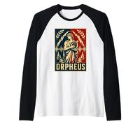 Orfeo Antigua Mitología Griega Lira Música Camiseta Manga Raglan