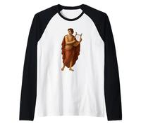 Orfeo Vintage Mitología Griega Músico Profeta Poeta Camiseta Manga Raglan
