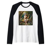 Orfeo Vintage Mitología Griega Músico Profeta Poeta Camiseta Manga Raglan
