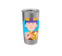 Orfeo Vintage Mitología Griega Músico Profeta Poeta Vaso térmico de acero inoxidable de doble pared