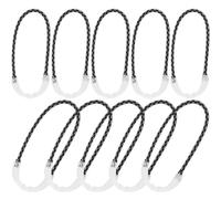 ORFOFE 10 Tiradores de Cremallera Luminosos para Exteriores Cuerda de PU Resistente Tamaño Estándar Color Nocturno Kit de 10 Piezas para Reemplazo y Extensión en Ropa y Bolsas de