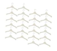 ORFOFE 100 Mini Perchas para Muñecas de Plástico Blancas Accesorio para Armario de Casa de Muñecas 100 Unidades Perchas Pequeñas Organizador de Accesorios para Juguetes