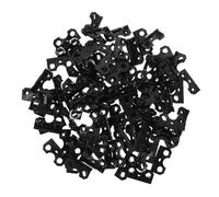 ORFOFE 100 Unidades Bisagras de Caballete Negras para Marco de Fotos, Bisagra Trasera de Metal sin Tornillos para Soporte de Exhibición, Repuesto Estable para Respaldo y Soporte de