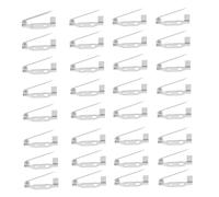 ORFOFE 100piezas Broches de Alfiler de Hierro Alfileres de Seguridad de Tres Agujeros para Bricolaje Alfileres Decorativos para Hacer Joyas y Fijar Ropa