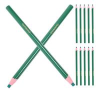 ORFOFE 12 Lápices de Cera para Marcar Telas Verdes, Papel y Cera, Precisos y Eficientes para Nociones de Costura y Procesos Creativos