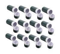 ORFOFE 12 Piezas Tubos Kraft Redondos para Aceites Esenciales Contenedores Multifuncionales para Té Incienso y Almacenaje Cocina Color Verde Oscuro