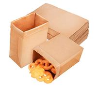 ORFOFE 120piezas Bolsas De Almacenamiento Kraft Uds Para Pan Snacks Comida Reutilizables